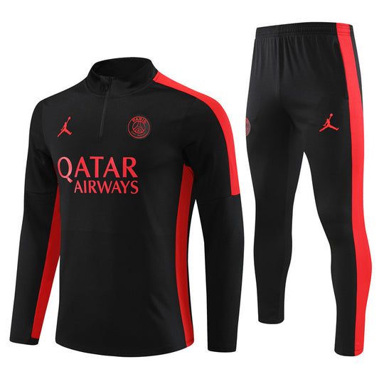 Survêtement Ensemble | Jordan Paris (PSG) édition 2023-2024 Noir/Rouge