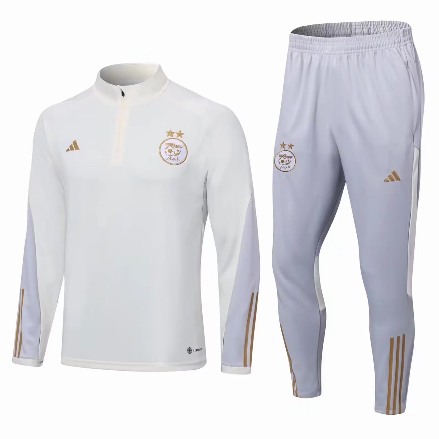 Ensemble | Adidas Algérie édition 2024-2025 Blanc/Dorée