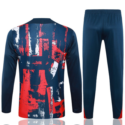 Survêtement Ensemble | Nike Paris (PSG) édition 2024-2025 Bleu/Rouge