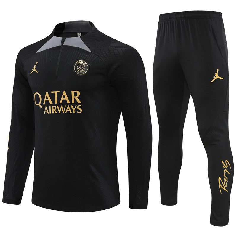 Survêtement Ensemble | Jordan Paris (PSG) édition 2023-2024 Noir/Jaune