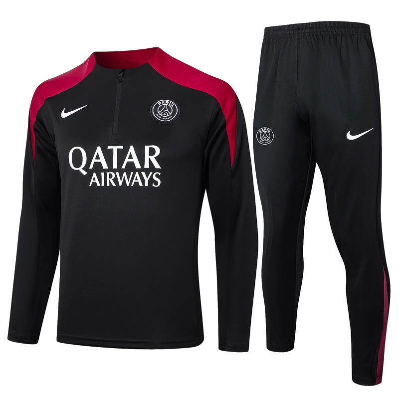 Survêtement Ensemble | Nike Paris (PSG) édition 2023-2024 Noir/Rouge