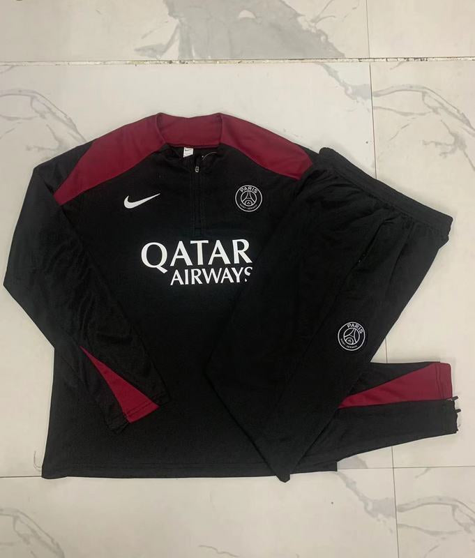 Survêtement Ensemble | Nike Paris (PSG) édition 2023-2024 Noir/Rouge