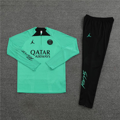 Survêtement Ensemble | Jordan Paris (PSG) édition 2023-2024 Noir/Bleu Turquoise