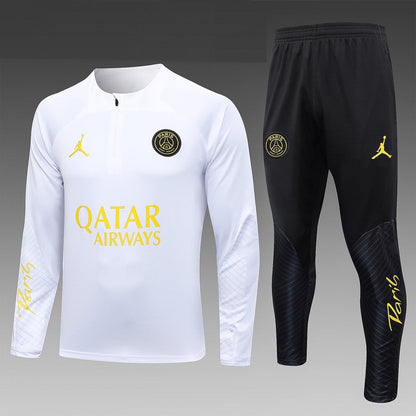 Survêtement Ensemble | Jordan Paris (PSG) édition 2023-2024 Noir/Blanc/Jaune