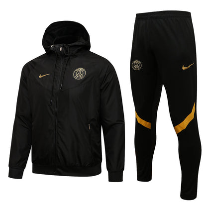 Survêtement Ensemble | Nike Paris (PSG) édition 2023-2024 Noir/Dorée