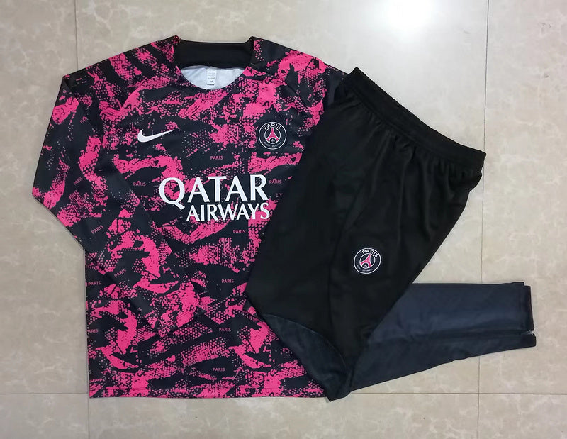 Survêtement Ensemble | Nike Paris (PSG) édition 2024-2025 Noir/Rose