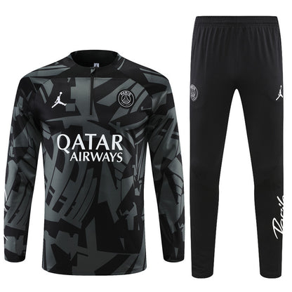 Survêtement Ensemble | Jordan Paris (PSG) édition 2024-2025 Noir/Gris